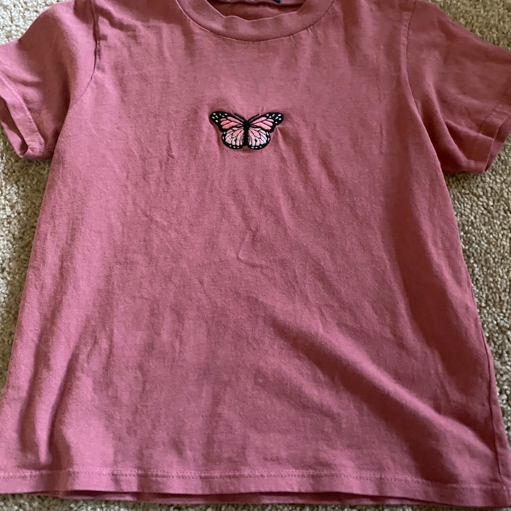 brandy melville butterfly shirt